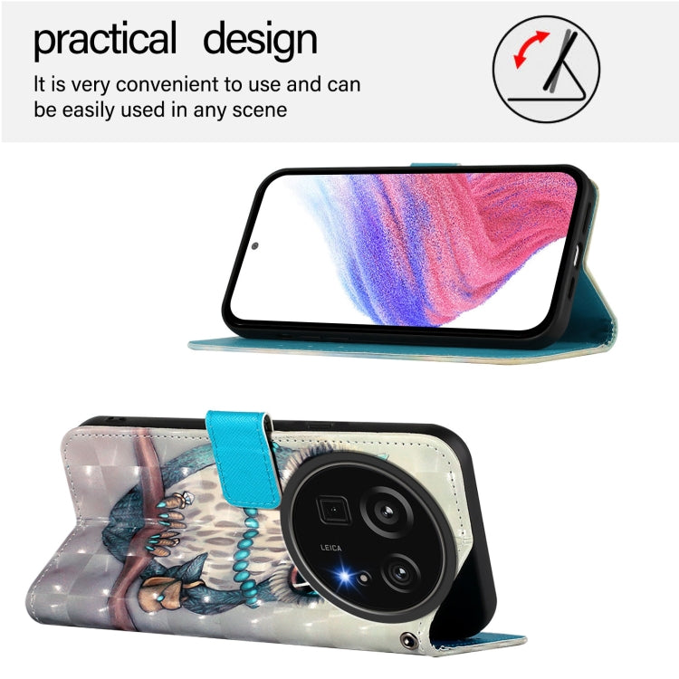 Funda de Cuero con Tapa Horizontal y Pintura 3D para Sharp Aquos R9 Pro Sh-54E (Búho Gris)