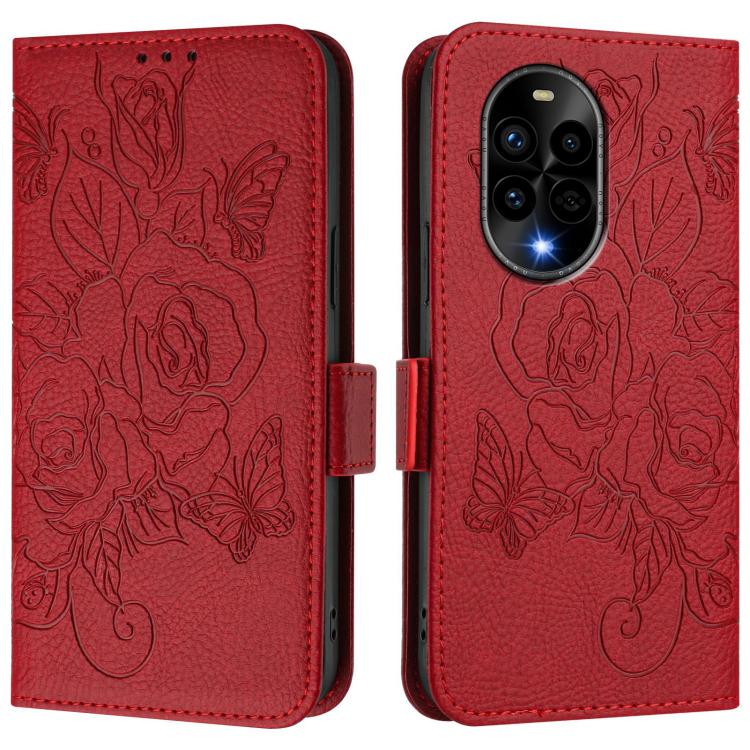 Funda de Cuero Antirrobo con Rfid para Huawei Nova 13 Pro (Roja)