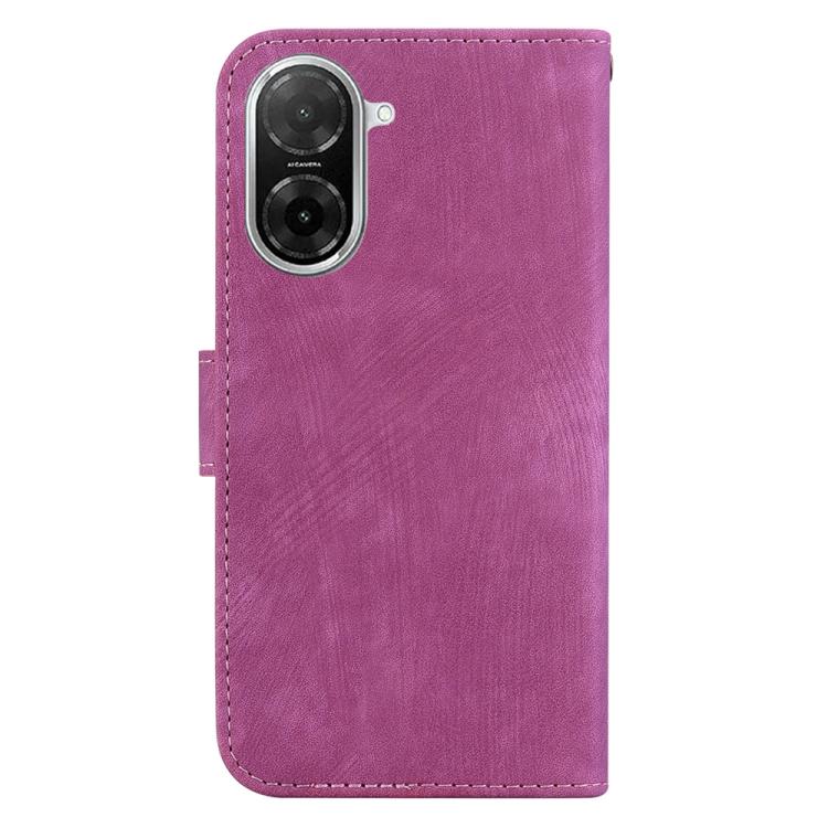 Funda de piel con relieve de tigre para Redmi A5 4G (171,7 mm) (rosa)