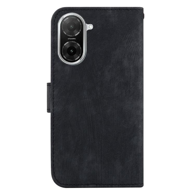 Funda de cuero con relieve de tigre para Redmi A5 4G (171,7 mm) (negro)