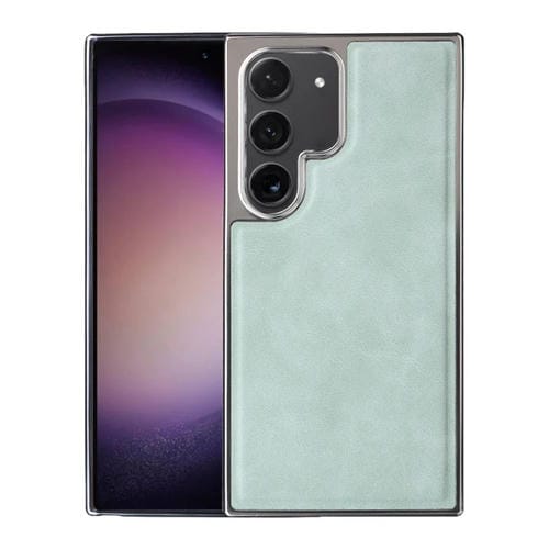 Estuche para teléfono Samsung Galaxy S23 + 5G Magsafe TPU híbrido de PU lateral galvanizado (Verde)