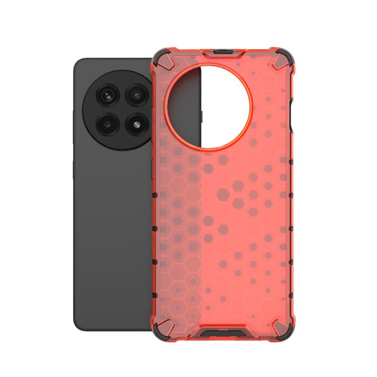 Funda Protectora PC y TPU para OnePlus Ace 5/Ace 5 Pro con Diseño Panal (Roja)