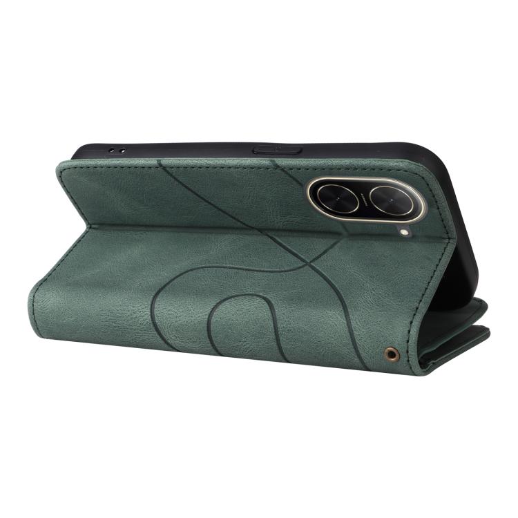 Funda de cuero con cremallera para Redmi A5 4G (171,7 mm) / Poco C71 (Verde)