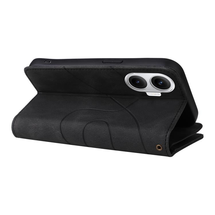 Funda de cuero con cremallera para Xiaomi Poco F7, color negro, con 9 ranuras para tarjetas