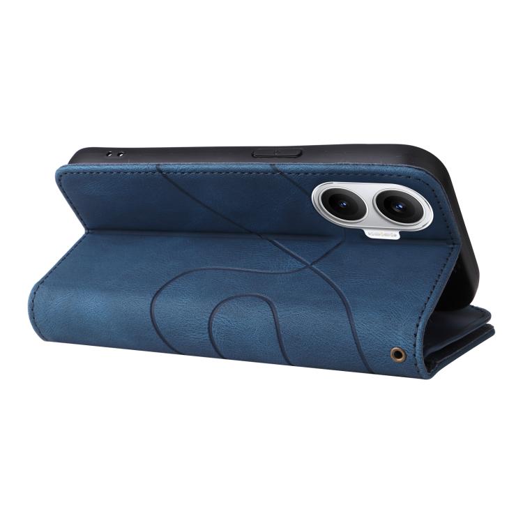 Funda de cuero con cremallera para Xiaomi Poco F7, color azul, con 9 ranuras para tarjetas