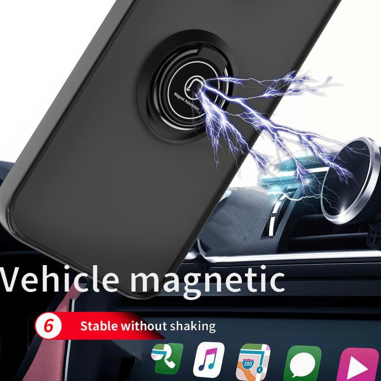 Funda de TPU + PC con anillo para iPhone 12 Pro Q Shadow 1 Series (amarilla)