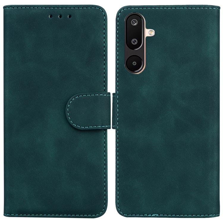 Funda de cuero con tapa y diseño de piel sintética para Samsung Galaxy M16 5G / F16 5G / M36 5G (verde)