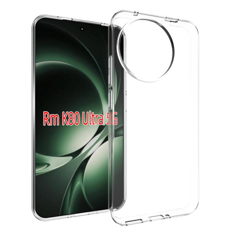 Funda de TPU con textura ultra impermeable para Redmi K80 (transparente)