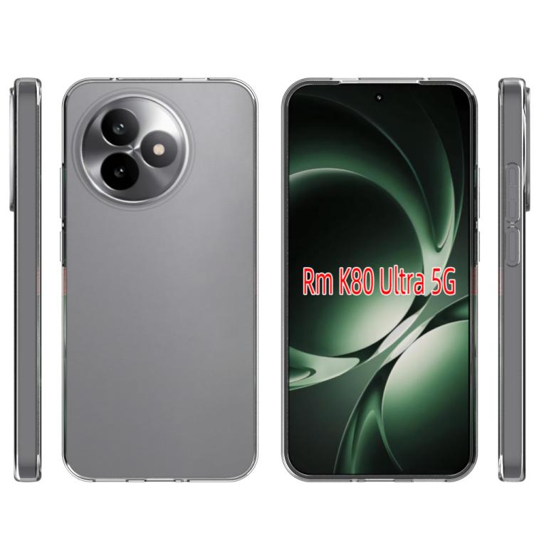 Funda de TPU con textura ultra impermeable para Redmi K80 (transparente)