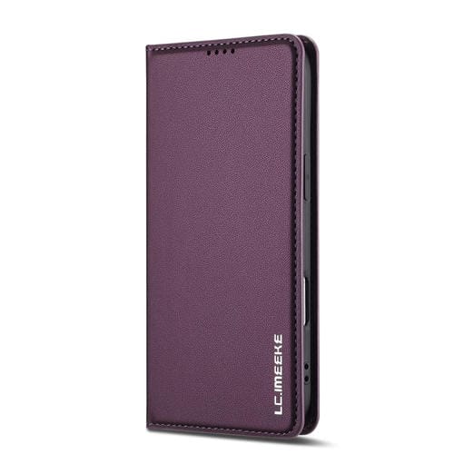 Funda de PU con textura fina esmerilada para iPhone 17 Air LC.IMEEKE L1 Series (morada)