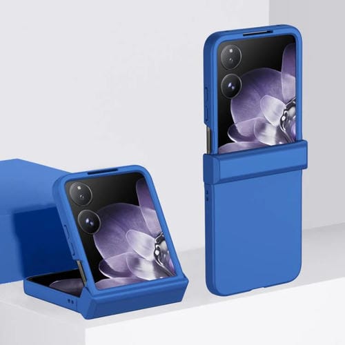 Funda de PC 3 en 1 con tacto suave para Xiaomi Mix Flip 2 (azul claro)