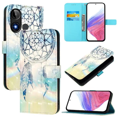 Funda de Cuero con Tapa Horizontal con Pintura 3D para Blu C9 (Dream Wind Chimes)