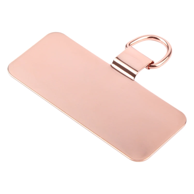 Junta de Fijación para Cordón de Teléfono Móvil Metal Rectangular (Oro Rosa)