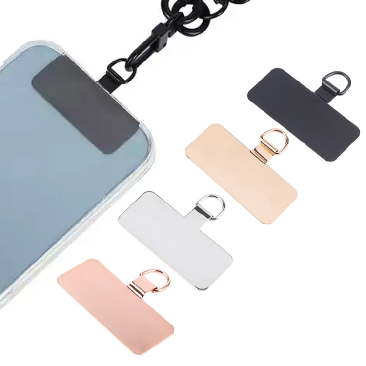 Junta de Fijación para Cordón de Teléfono Móvil Metal Rectangular (Dorado)