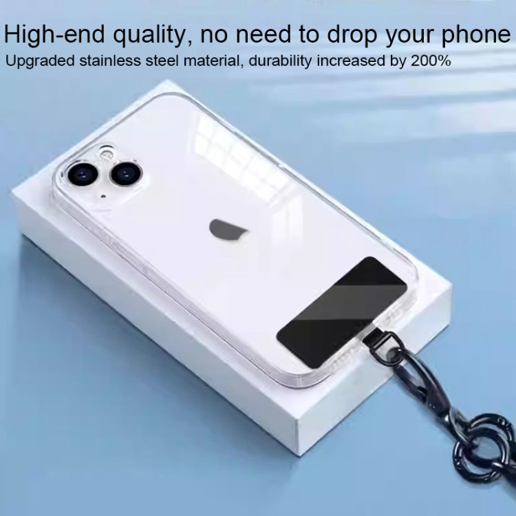 Junta de Fijación para Cordón de Teléfono Móvil Metal Rectangular (Oro Rosa)