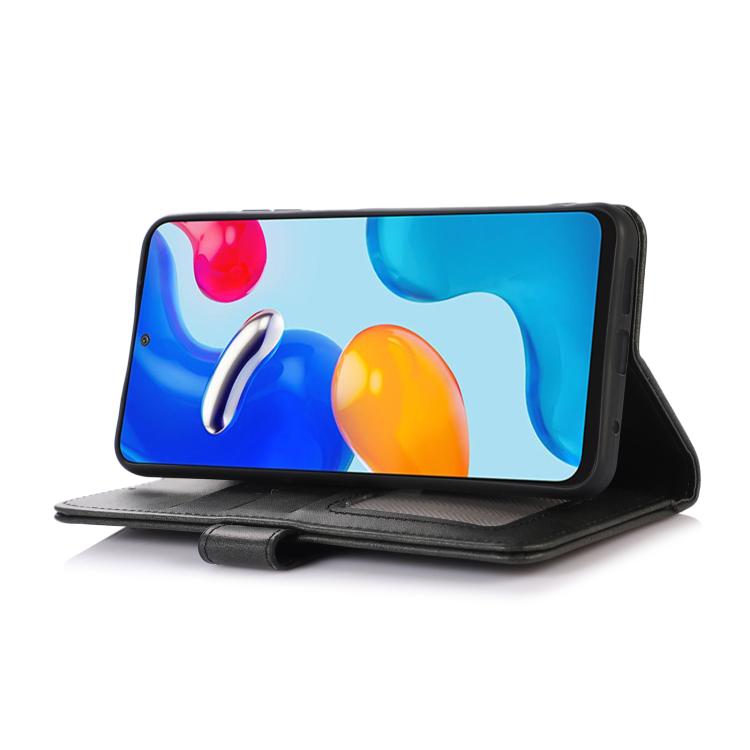 Funda de piel con tapa y textura de vaca para Samsung Galaxy XCover7 Pro (negra)