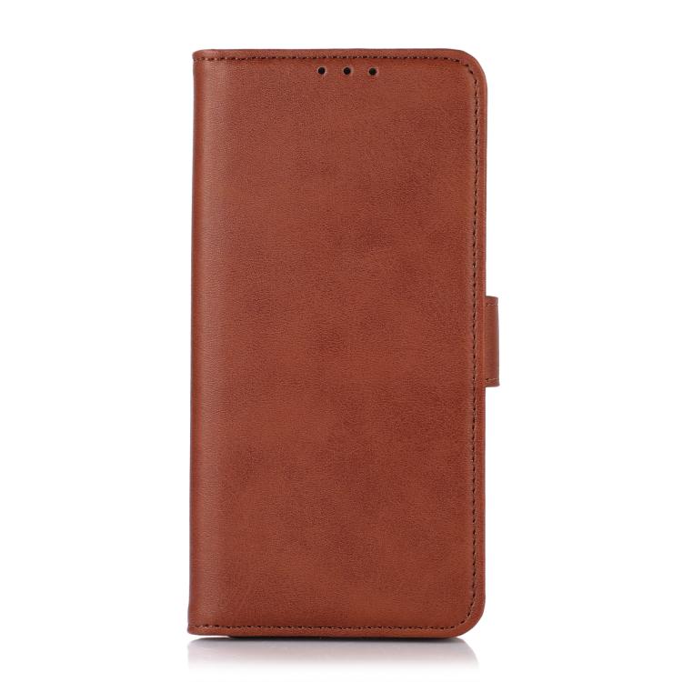 Funda de piel con tapa y textura de vaca para Samsung Galaxy XCover7 Pro (marrón)