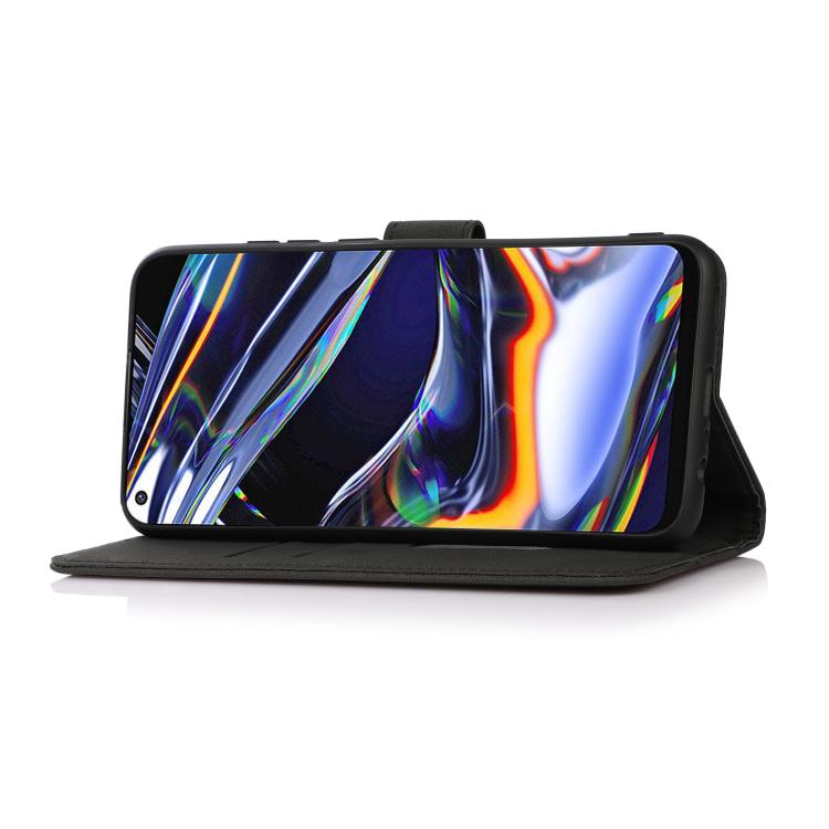 Funda de cuero con textura mate KHAZNEH para Samsung Galaxy XCover7 Pro (negra)