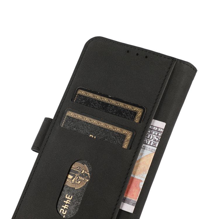 Funda de cuero con textura mate KHAZNEH para Samsung Galaxy XCover7 Pro (negra)