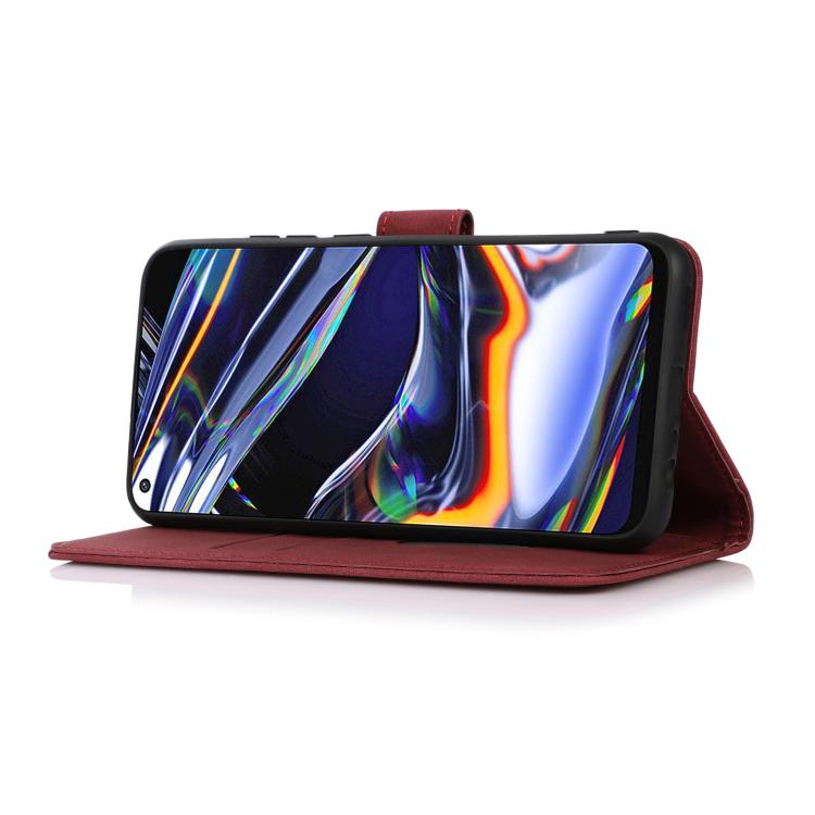 Funda de cuero con textura mate KHAZNEH para Samsung Galaxy XCover7 Pro (roja)