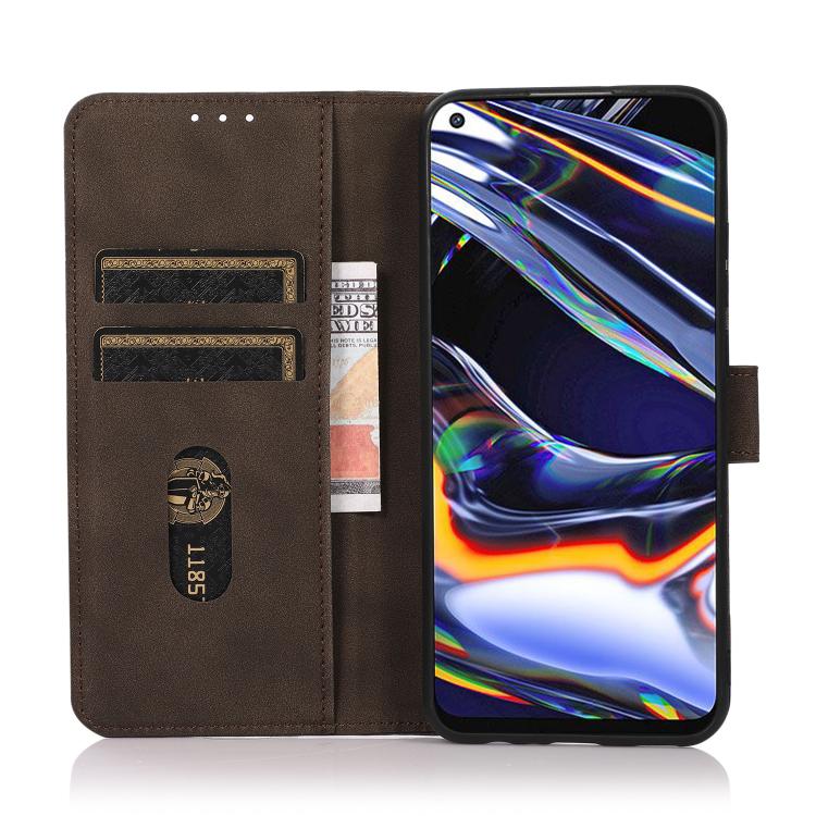Funda de cuero con textura mate KHAZNEH para Samsung Galaxy XCover7 Pro (marrón)