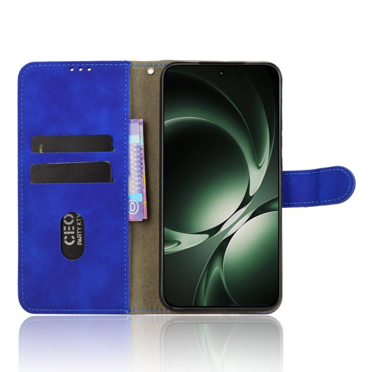 Funda de cuero con tapa magnética y tacto ultrafino para Redmi K80 (azul)