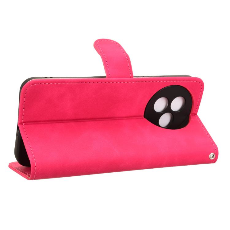 Funda de cuero con tapa magnética y tacto ultrafino para Redmi K80 (rosa)