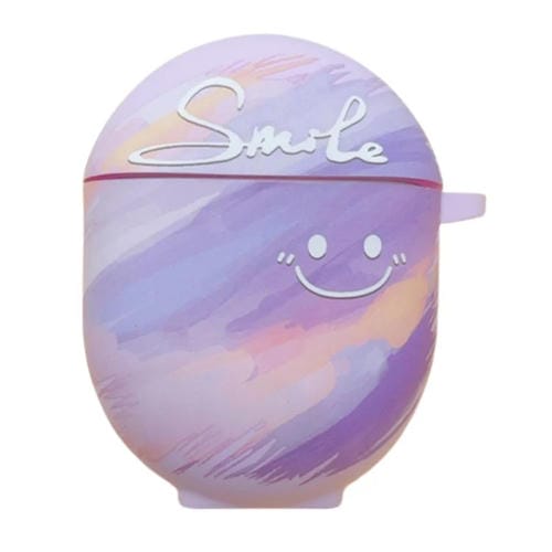 Estuche TPU Esmerilado Smile Clouds para Auriculares Redmi Buds 4 (Morado)