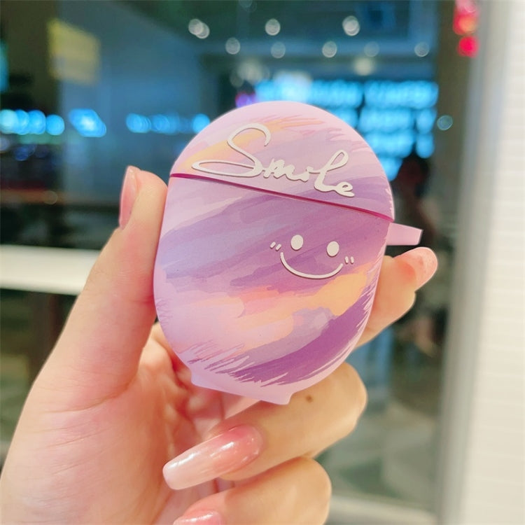 Estuche TPU Esmerilado Smile Clouds para Auriculares Redmi Buds 4 (Morado)