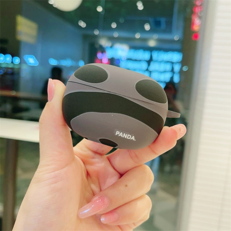 Estuche TPU Esmerilado con Diseño de Panda para Auriculares Redmi Buds 5 Pro (Negro y Gris)