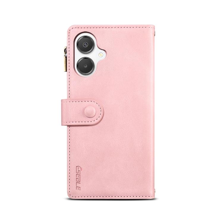 Funda de cuero con tapa RFID para Samsung Galaxy A07 4G ESEBLE, estilo retro esmerilado (oro rosa)
