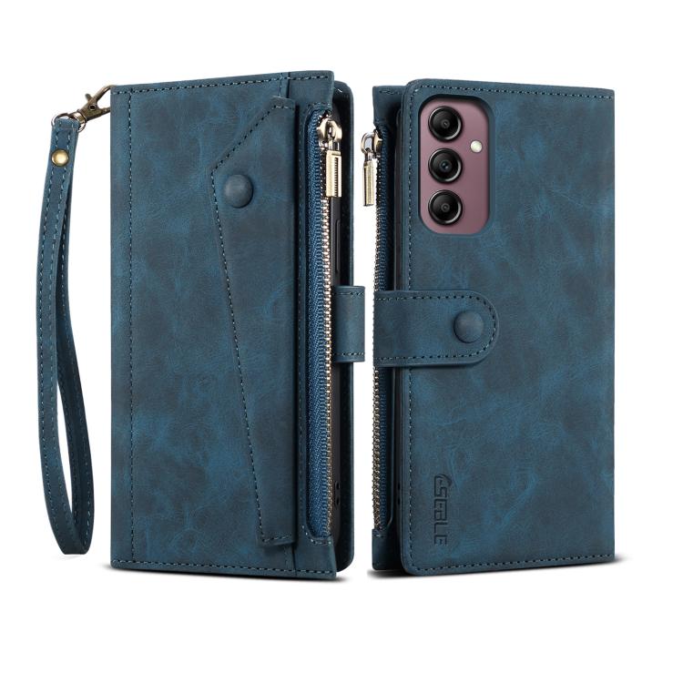 Funda de cuero con tapa RFID para Samsung Galaxy A17 5G ESEBLE, estilo retro esmerilado (verde oscuro)