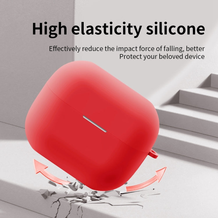 Funda Protectora de Silicona para Auriculares Bluetooth Samsung Galaxy Buds 3/3 Pro (Roja)
