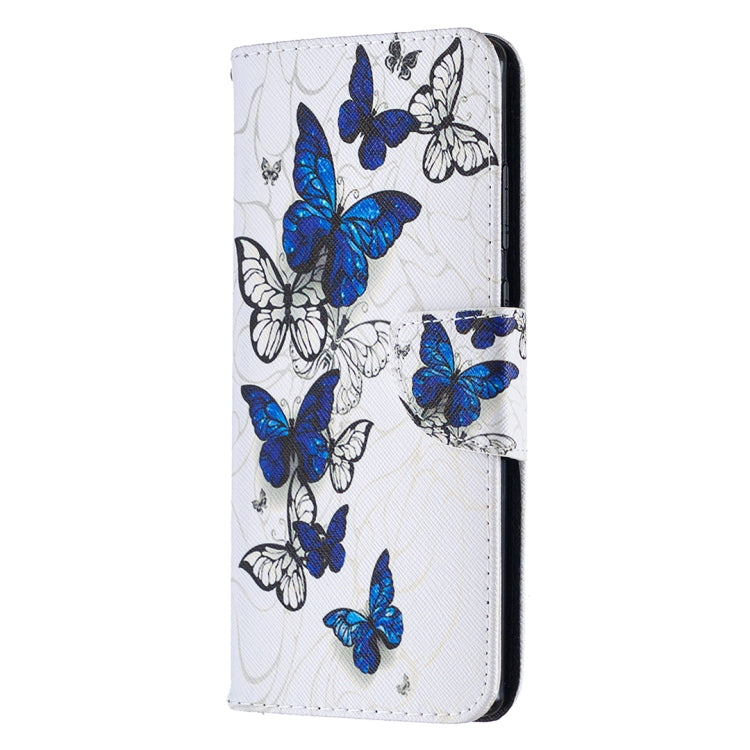 Estuche de Cuero Samsung Galaxy Note20 Abatible Horizontal con Soporte y Ranuras para Tarjetas (Mariposas)