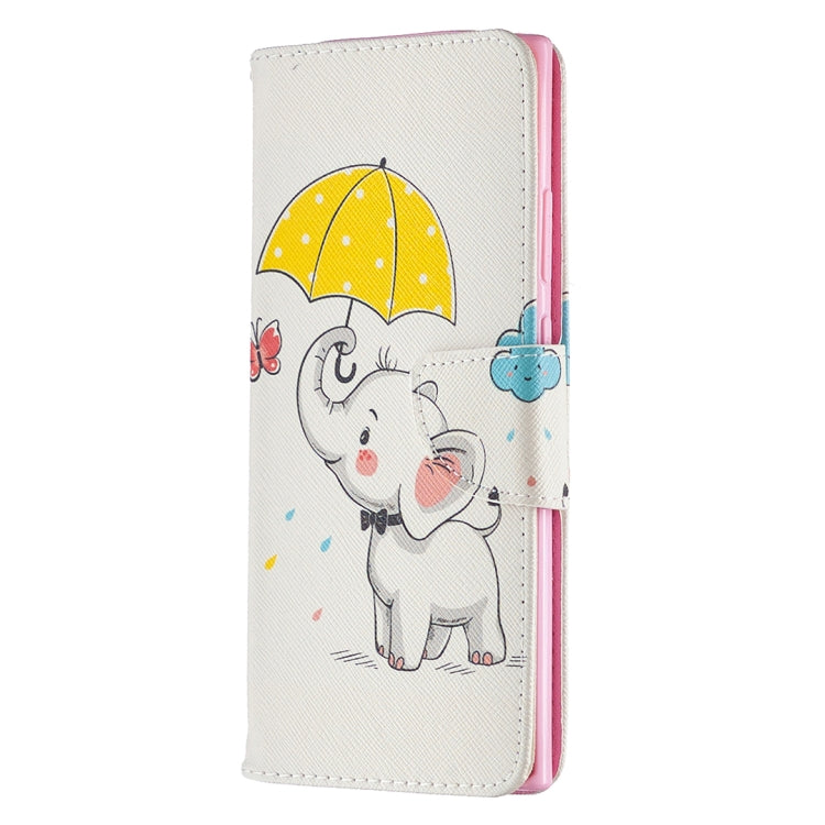 Estuche de Cuero abatible para Samsung Galaxy Note20 con Soporte, Ranuras para Tarjetas y Billetera (Elefante)