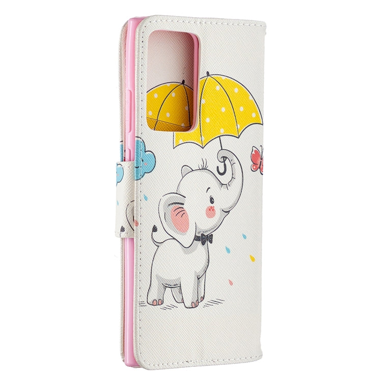 Estuche de Cuero abatible para Samsung Galaxy Note20 con Soporte, Ranuras para Tarjetas y Billetera (Elefante)