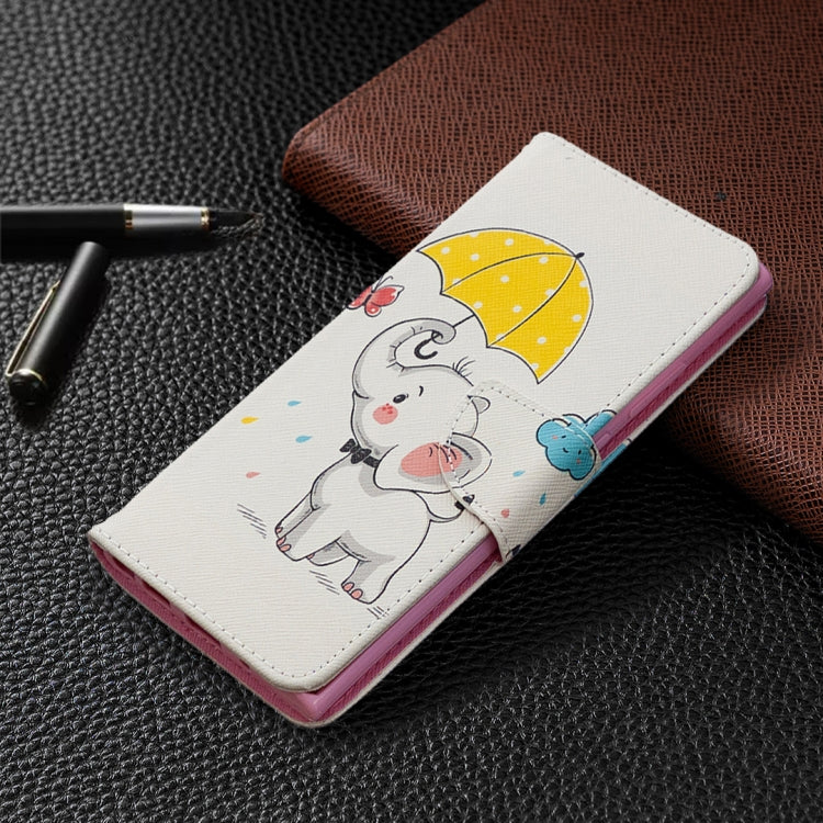 Estuche de Cuero abatible para Samsung Galaxy Note20 con Soporte, Ranuras para Tarjetas y Billetera (Elefante)