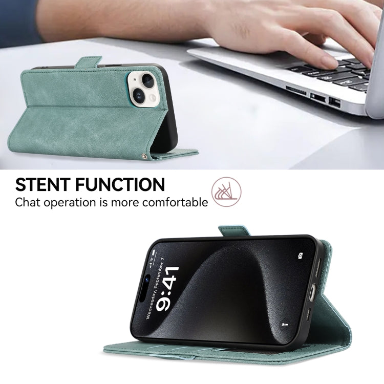 Funda de Cuero Abeel con Imán Rfid y Acabado Esmerilado para OnePlus Nord 13 (Cian)