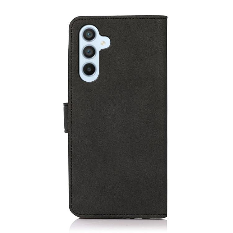 Funda de cuero con textura mate KHAZNEH para Samsung Galaxy A17 5G (negro)