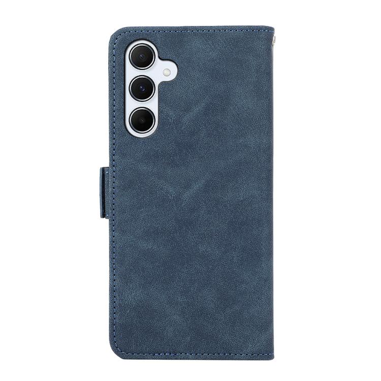 Funda de cuero magnético ABEEL con protección RFID para Samsung Galaxy A17 5G (azul)