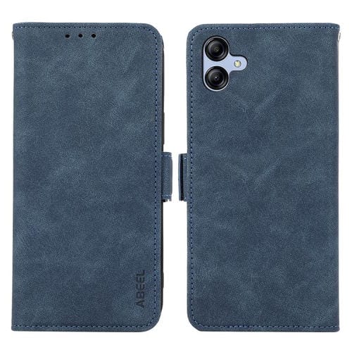 Funda de cuero magnético ABEEL con protección RFID para Samsung Galaxy A07 5G (azul)