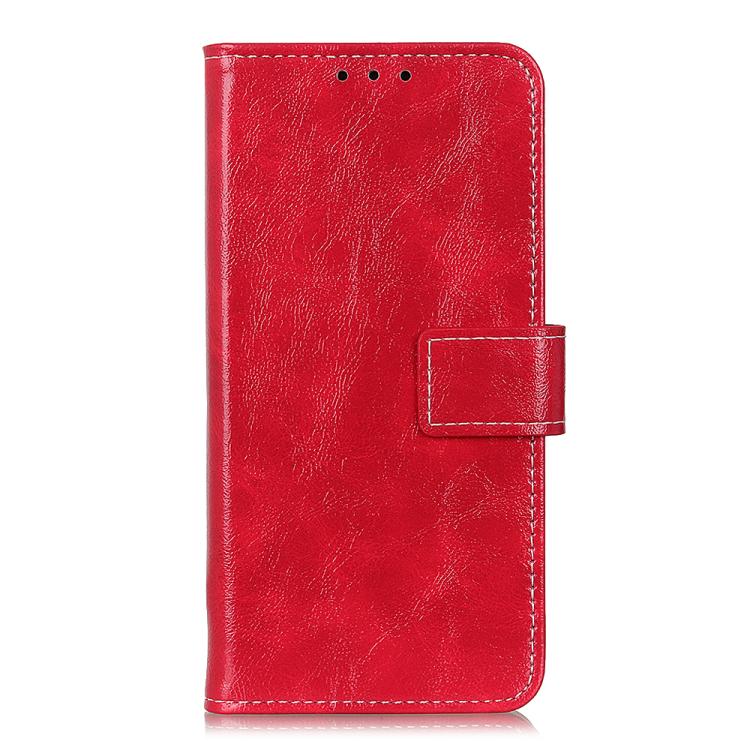 Funda de cuero con textura retro de caballo loco para Samsung Galaxy A07 5G (roja)