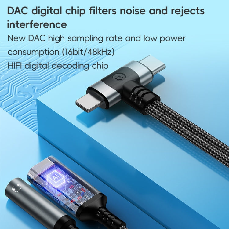 Cable Adaptador Audio 4 en 1 8 Pines Tipo C a Tipo C 3,5 Mm (Rojo)