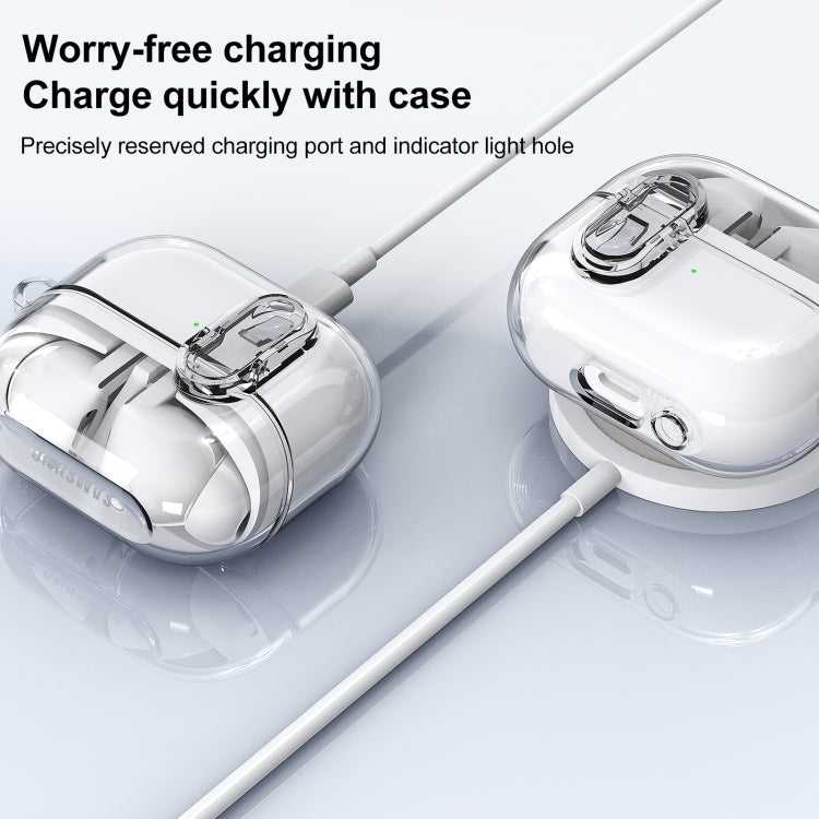Funda Protectora para Auriculares Samsung Galaxy Buds 3/3 Pro a Prueba de Golpes Ice Crystals (Gris)