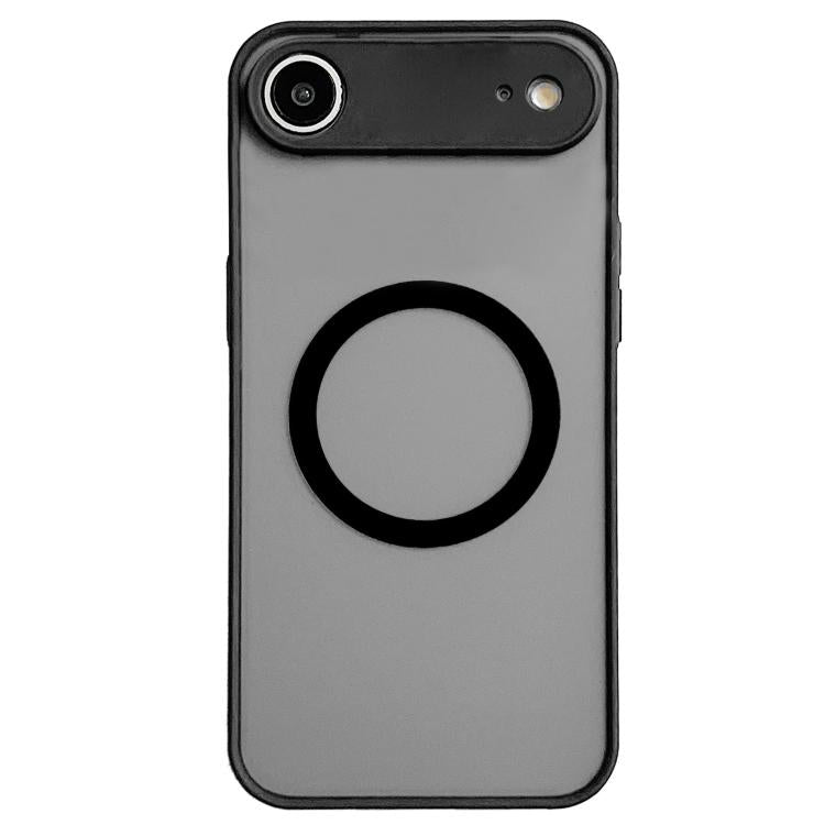 Funda MagSafe con diseño de ojo de Halcón para iPhone 17 Air (negra)
