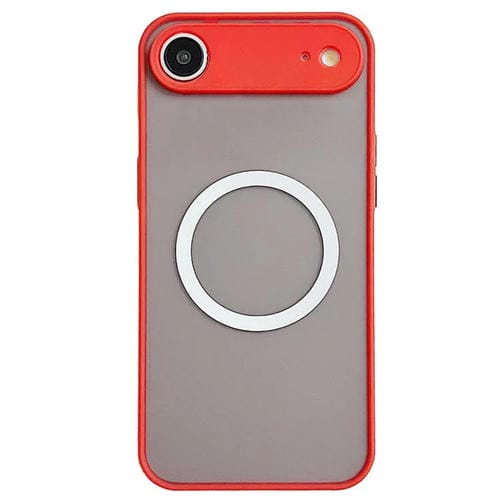 Funda MagSafe con diseño de ojo de Halcón para iPhone 17 Air (roja)
