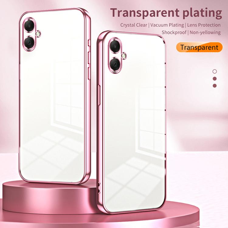Funda transparente con orificios finos para Samsung Galaxy A07 (azul)