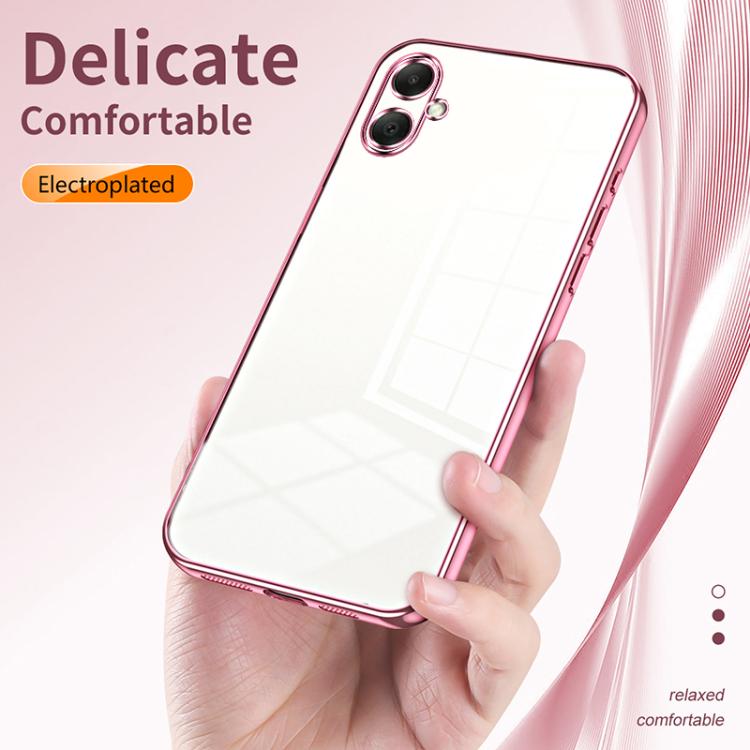 Funda transparente con orificios finos para Samsung Galaxy A07 (negra)