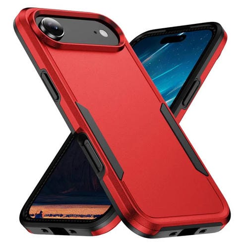 Funda Pioneer Armor de PC y TPU resistente para iPhone 17 Air (rojo y negro)