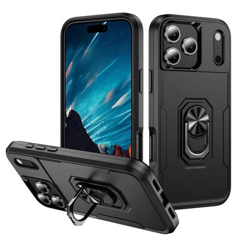 Funda Pioneer Armor de PC y TPU resistente con soporte para iPhone 17 Pro Max (negra)